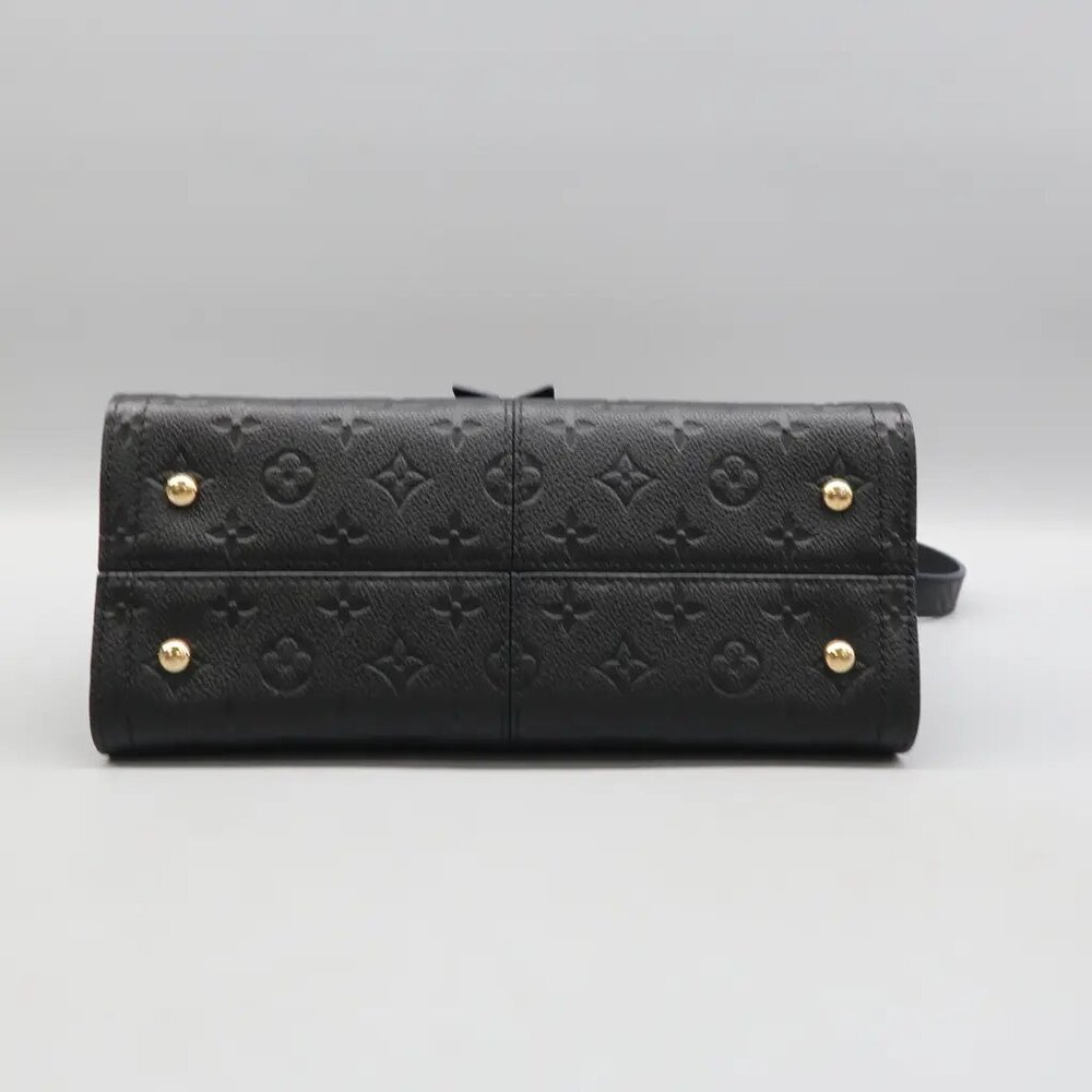 100% Authentic Louis Vuitton Sully Black Monogram Leather Satchel - Picture 5 of 12
